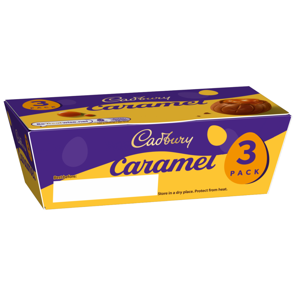 Cadbury Caramel Filled Egg 3 pack 120 g