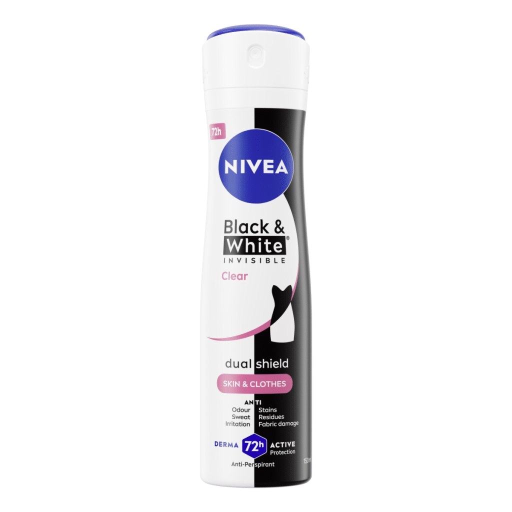 NIVEA Black & White Invisible Clear Deodorant Spray 150ml
