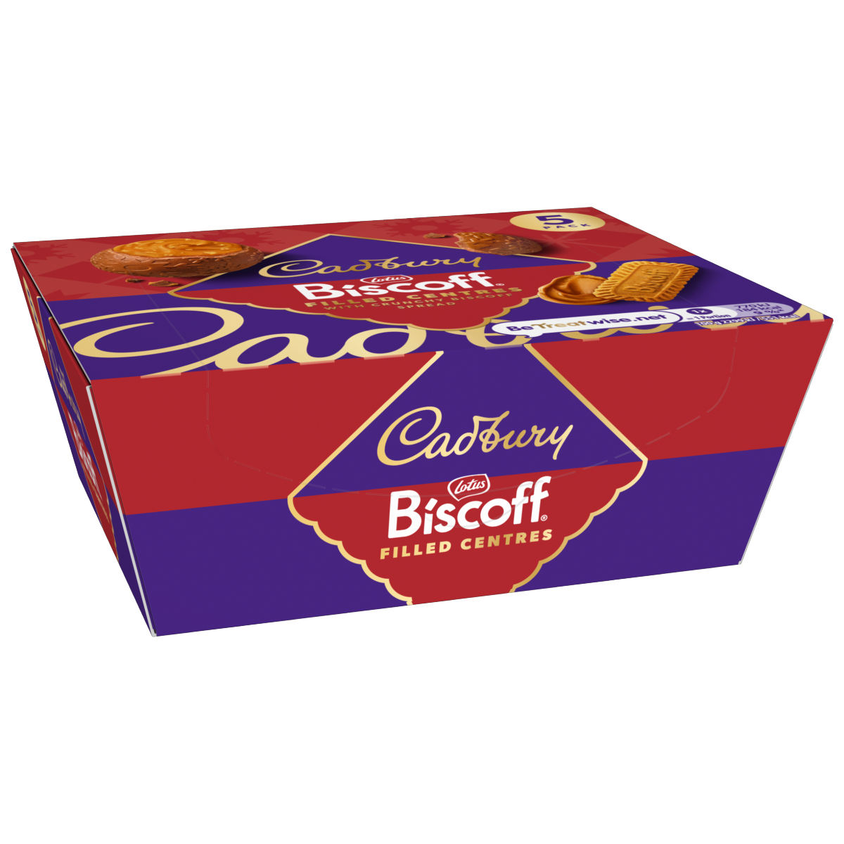 Cadbury Biscoff Filled Centres 5 pack 167.5 g
