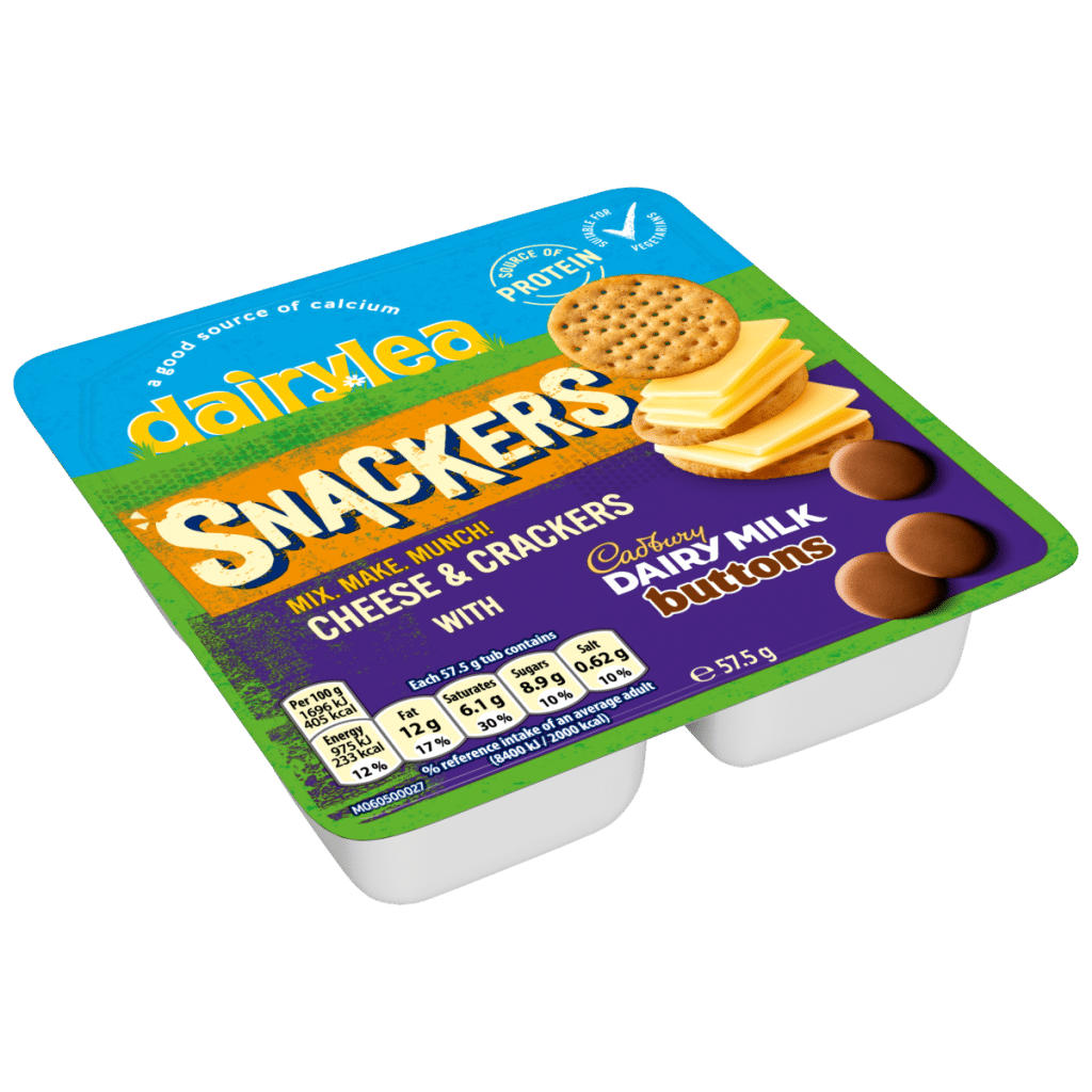 Dairylea Snackers Cheese & Crackers with Cadbury Buttons Cheese Snack 57.5 g