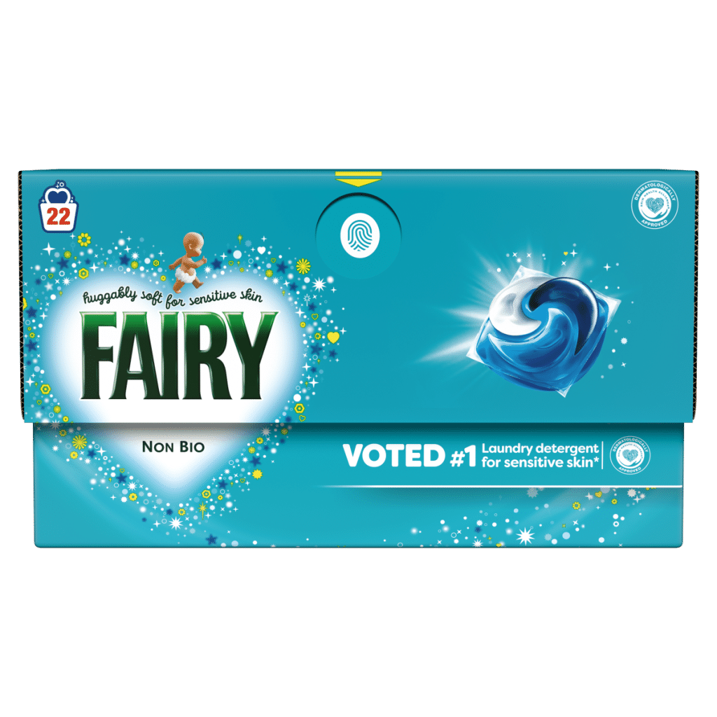 Fairy Non Bio Washing Liquid Pods, For Sensitive Skin 22 Washes