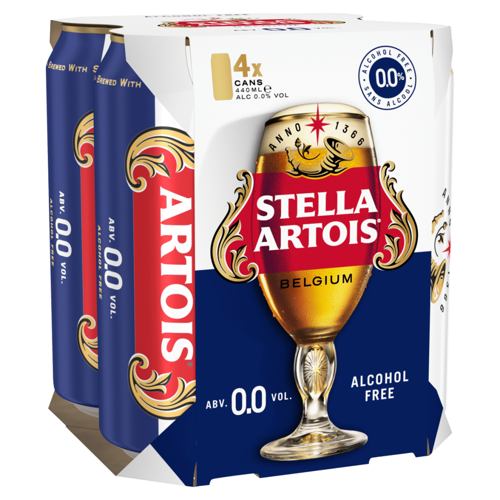 Stella Artois Belgium Alcohol Free 4 x 440ml