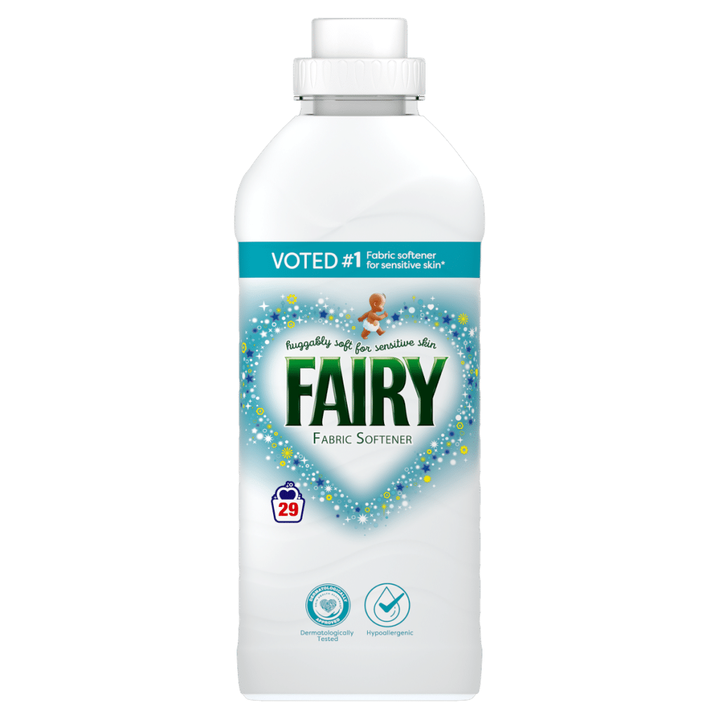 Fairy Fabric Softener, Voted No1 For Sensitive Skin, 29 Washes, 899ml