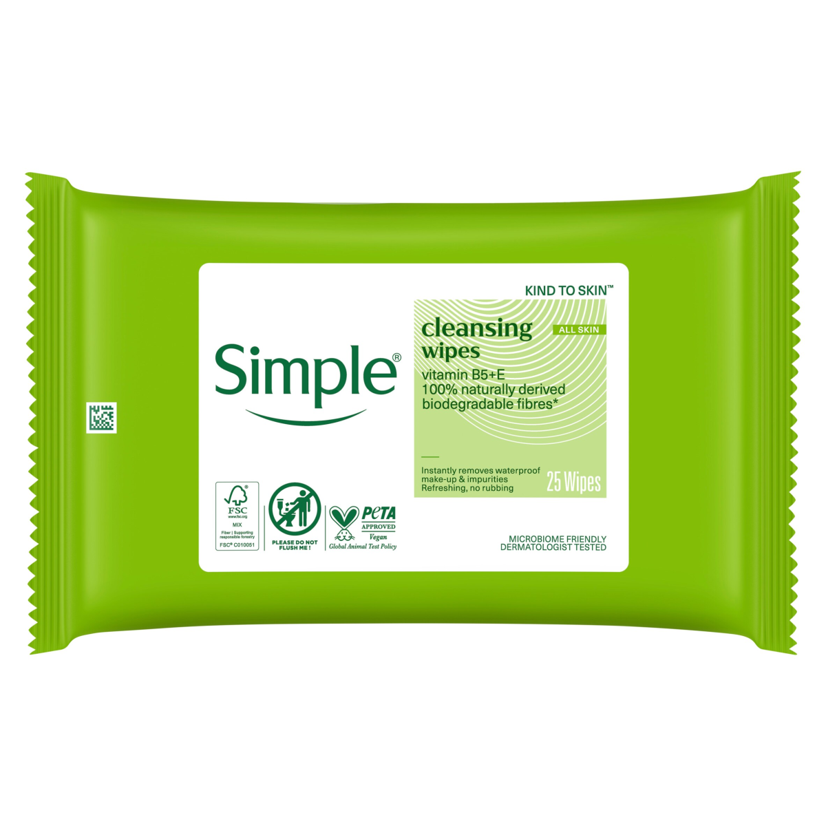 Simple Kind to Skin Cleansing Wipes 25 wipes