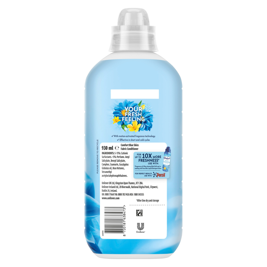 Comfort Fresh Blue Skies Fabric Conditioner 31 washes (930 ml)