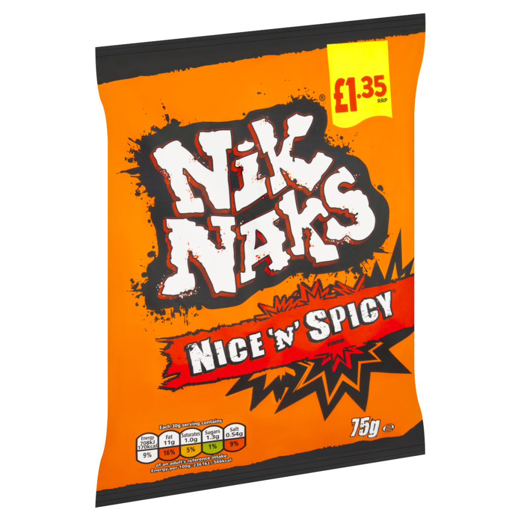Nik Naks Nice ‘N’ Spicy Flavour 75g