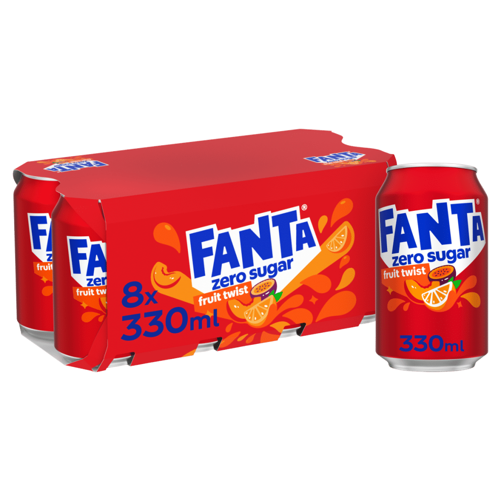 Fanta Fruit Twist Zero 8 x 330ml Cans