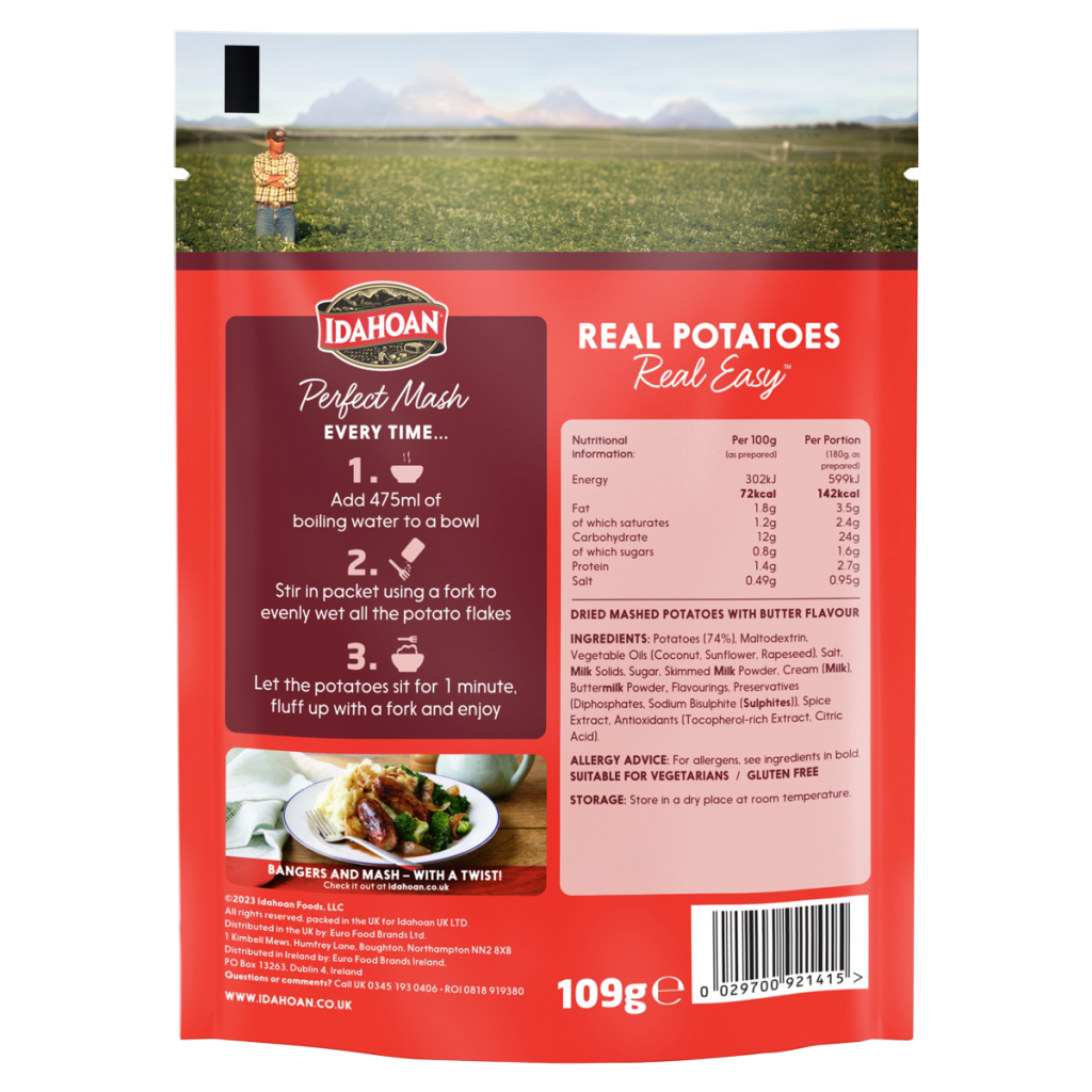 Idahoan Perfect Mash Buttery 109g