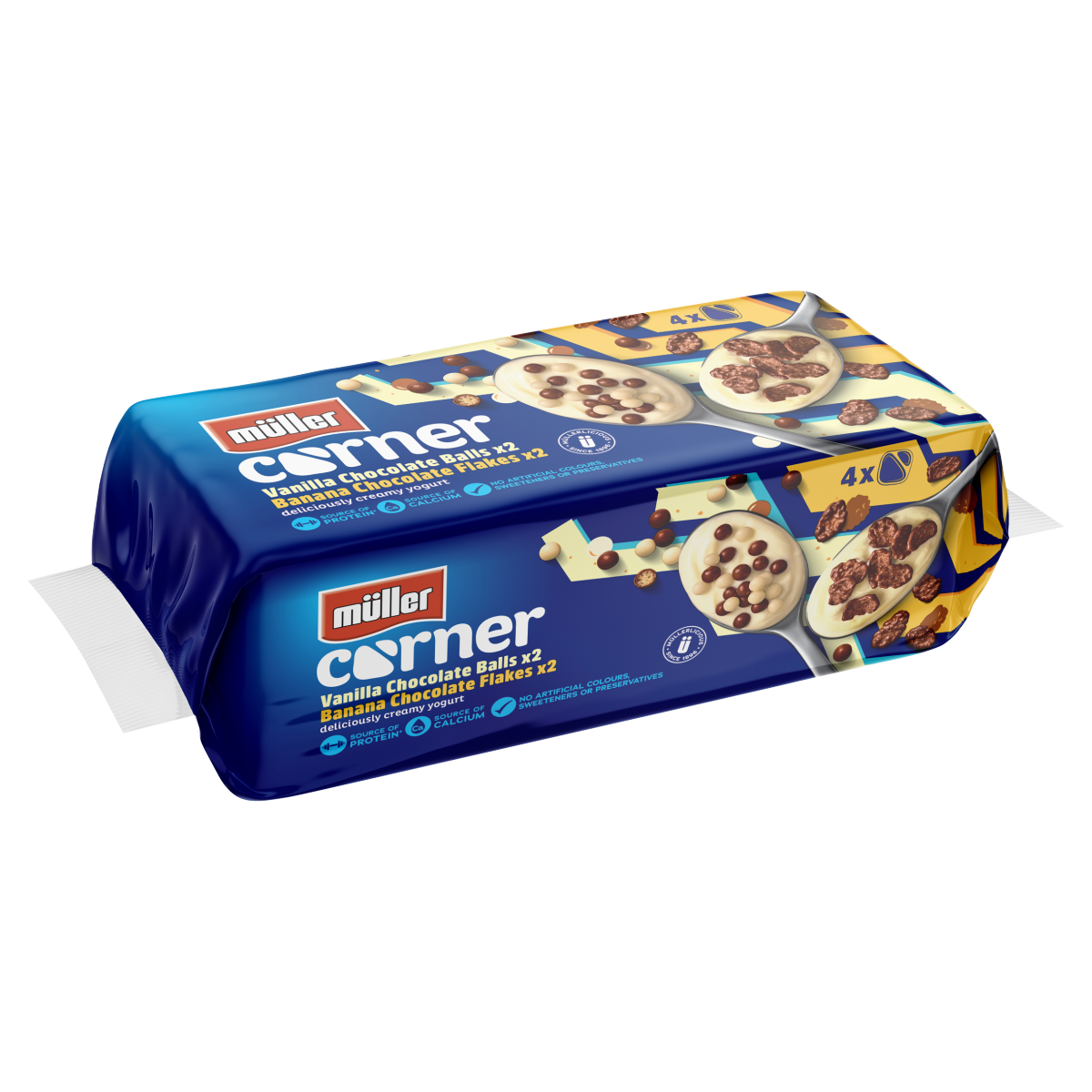 Müller Corner Deliciously Creamy Yogurt 496g (4 x 124g)