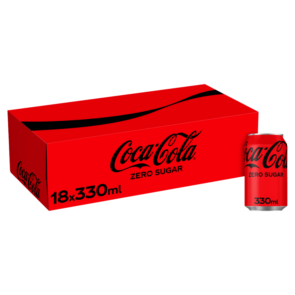 Coca-Cola Zero Sugar 18 x 330ml Cans