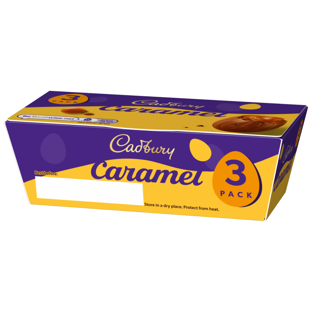 Cadbury Caramel Filled Egg 3 pack 120 g