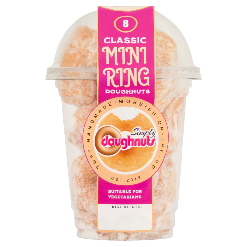Simply Doughnuts 8 Classic Mini Ring Doughnuts