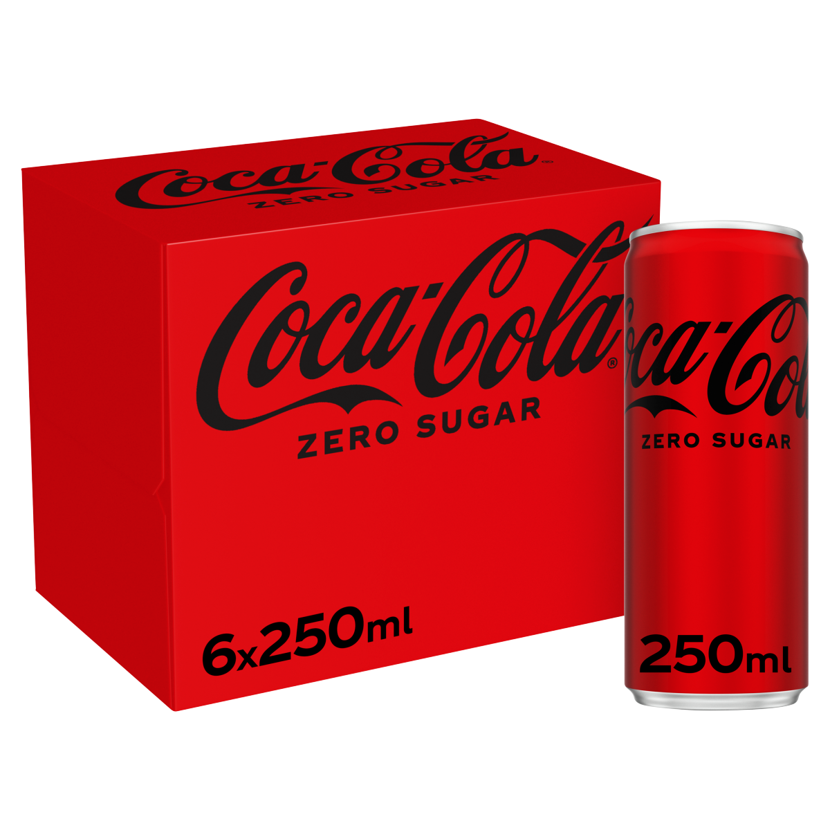Coca-Cola Zero Sugar 6 x 250ml Cans