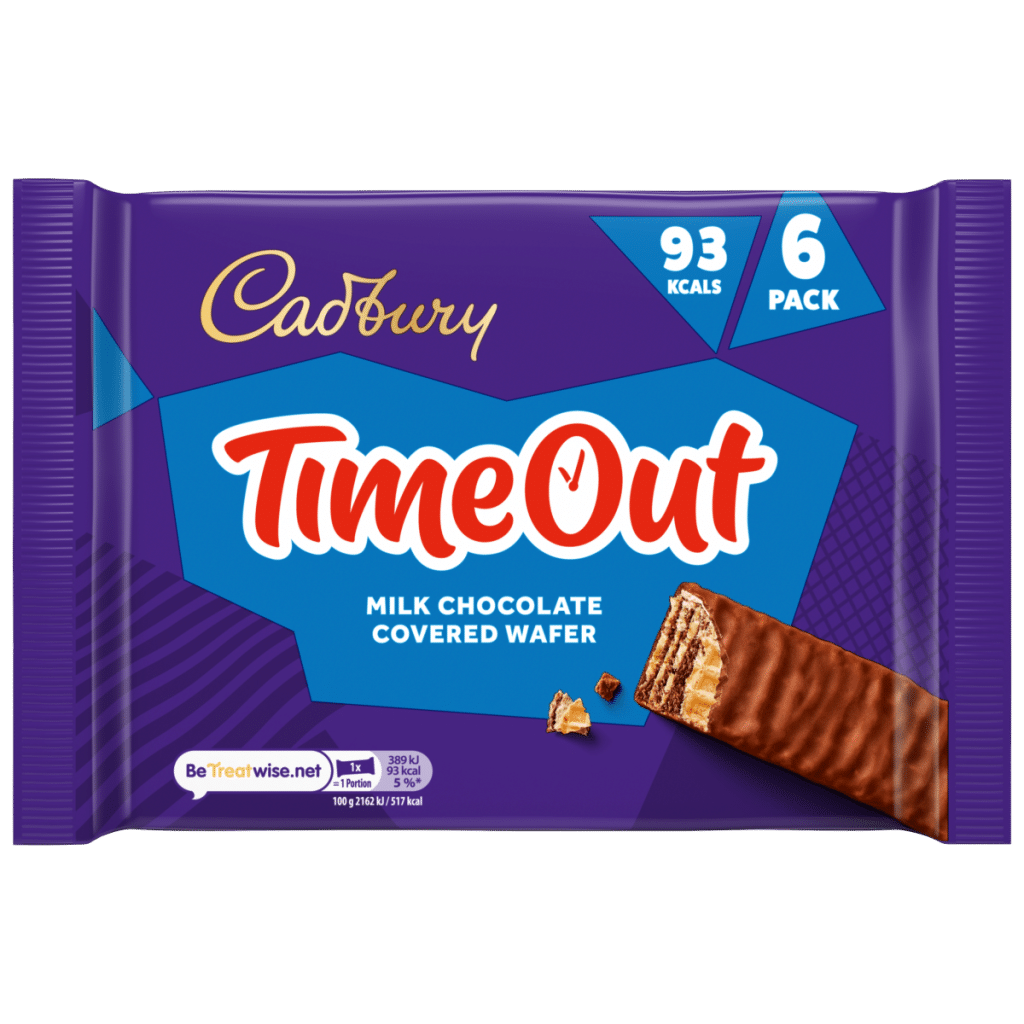 Cadbury Timeout Chocolate Wafer Biscuits 6 pack Multipack 108 g