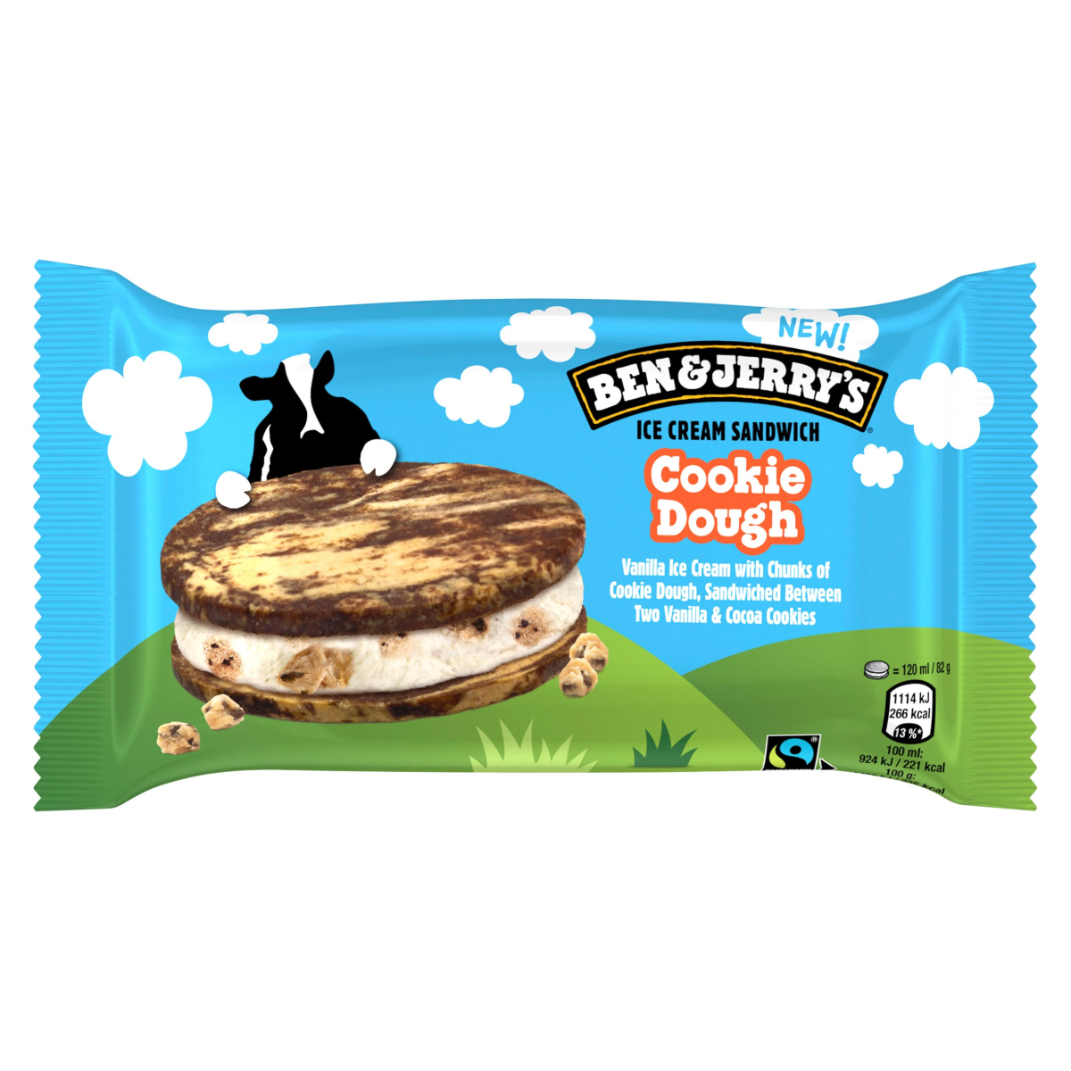 Ben & Jerry’s Ice Cream Sandwich Cookie Dough Sandwich 120 ML
