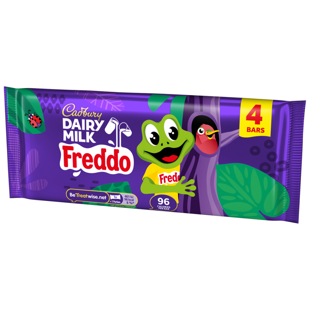 Cadbury Dairy Milk Freddo Chocolate Bar 4 Pack Multipack 72g (4 x 18g)