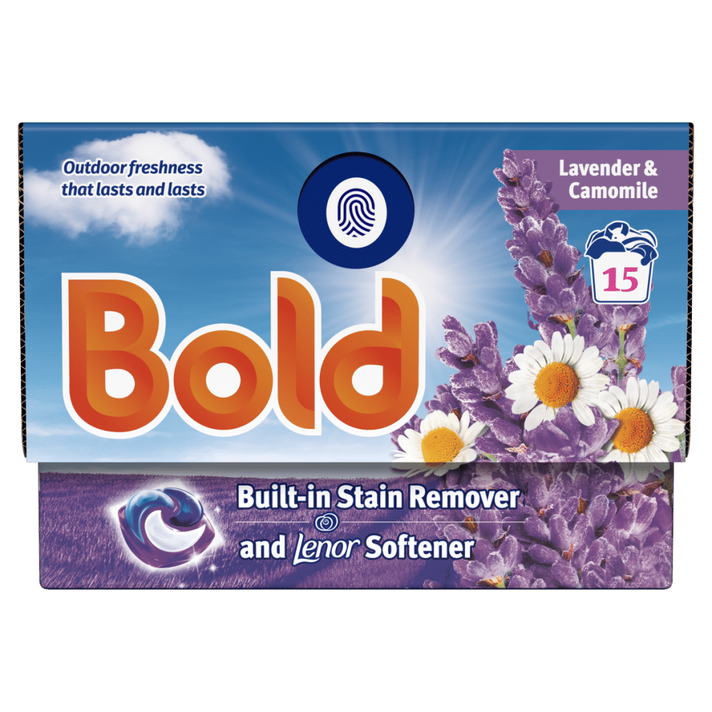 Bold PODS® Washing Liquid Capsules 15 Washes, Lavender and Camomile