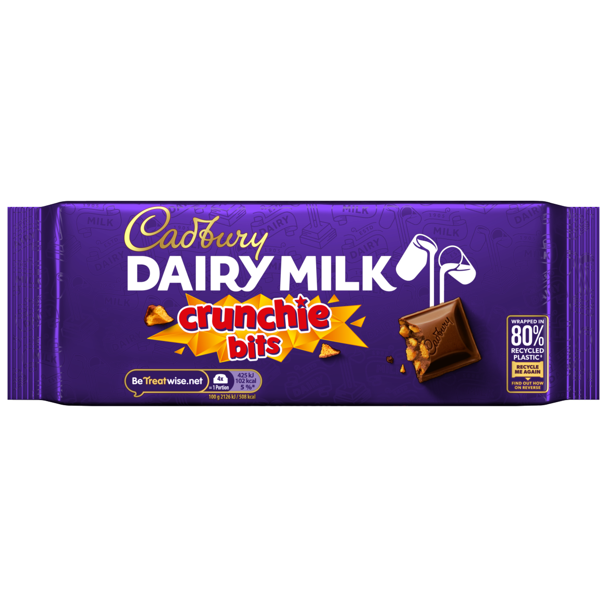 Cadbury Dairy Milk Crunchie Bits Chocolate Bar 180 g