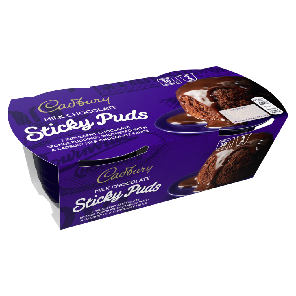 Cadbury Milk Chocolate Sticky Puds 2 x 95g