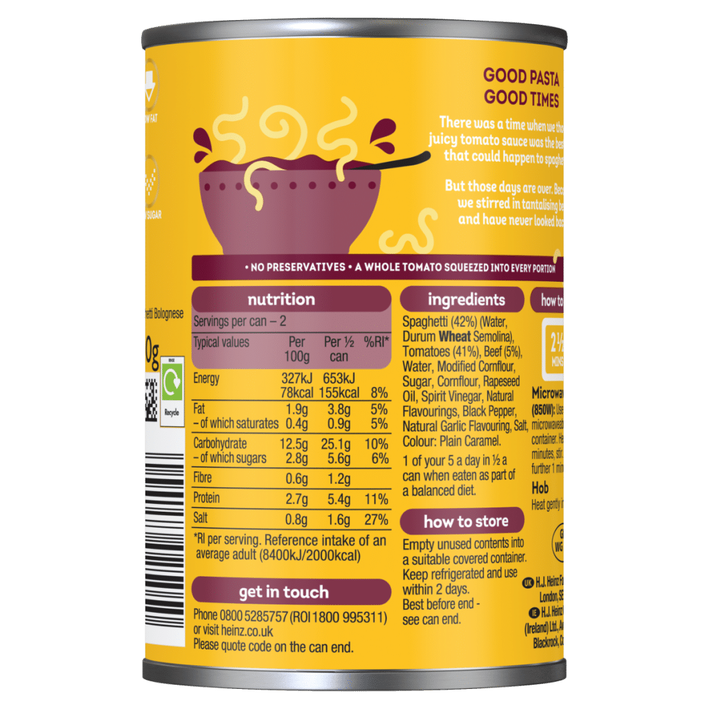 Heinz Spaghetti Bolognese 400g