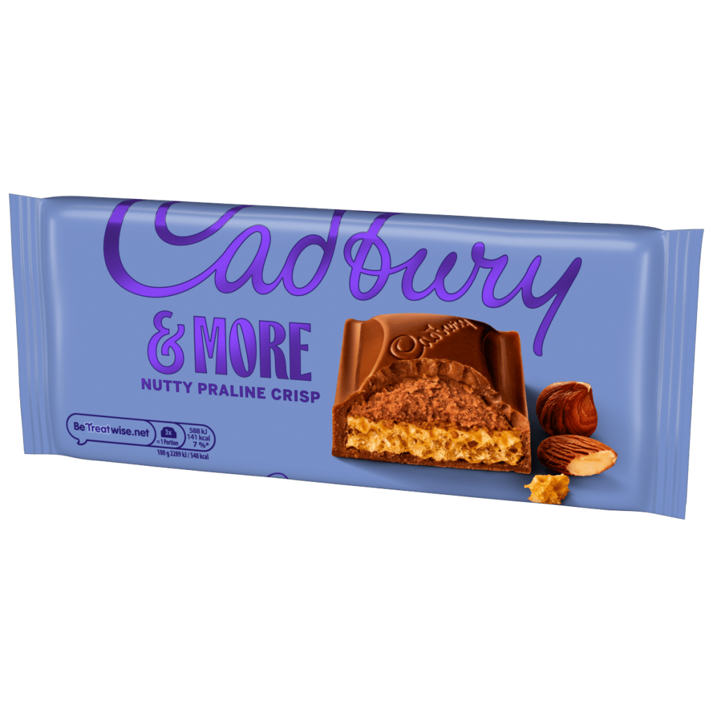 Cadbury &More Nutty Praline Crisp Chocolate Bar 180 g