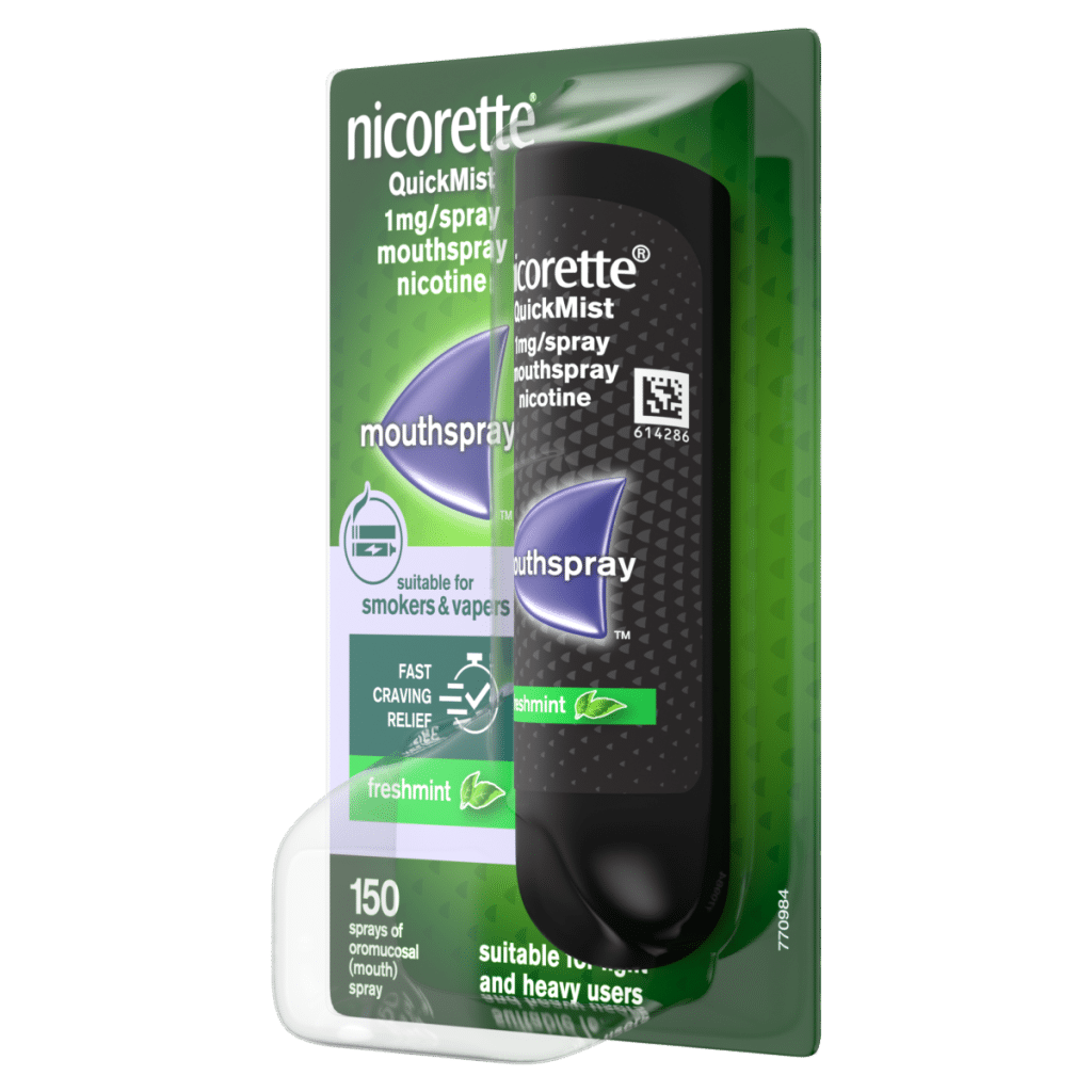 Nicorette Quickmist Freshmint Mouthspray 1 Unit, Quit Vaping Aid