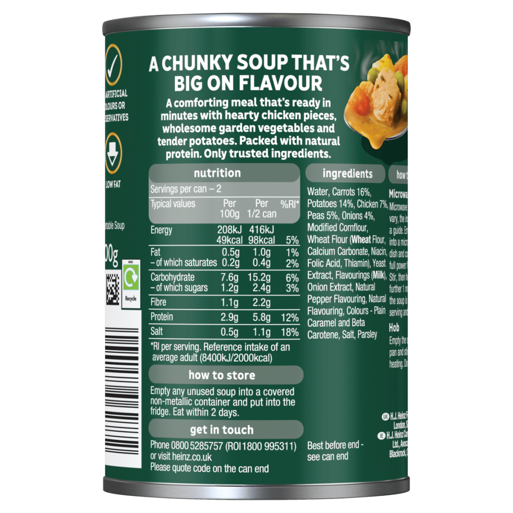 Heinz BIG SOUP Chunky Chicken and Vegetable 400g