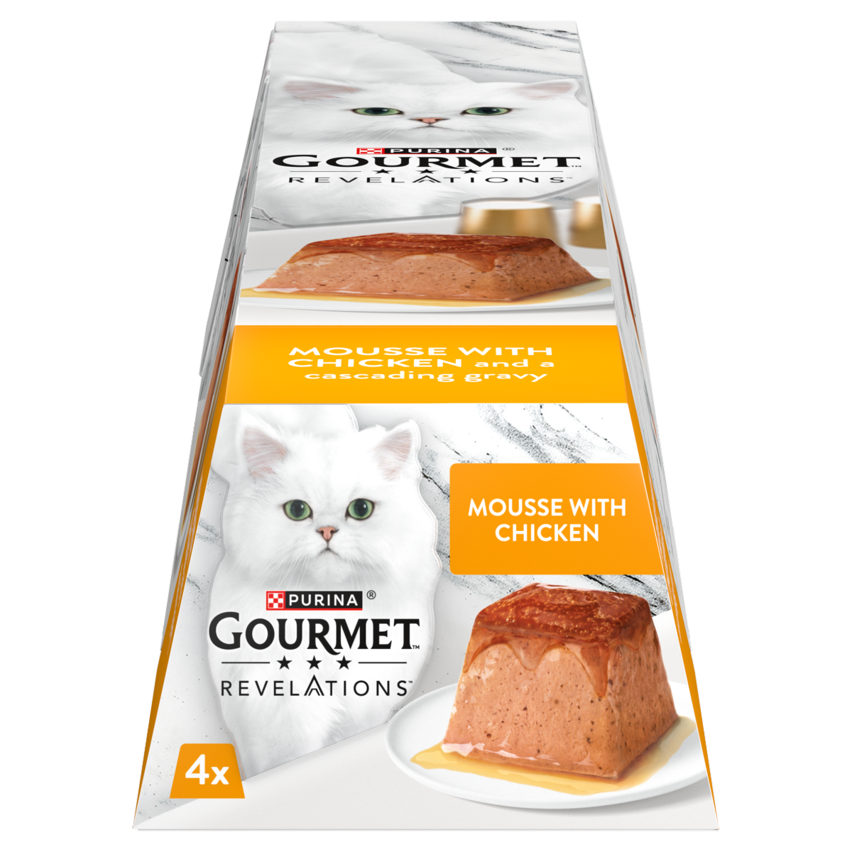GOURMET Revelations Mousse Chicken Wet Cat Food 4x57g