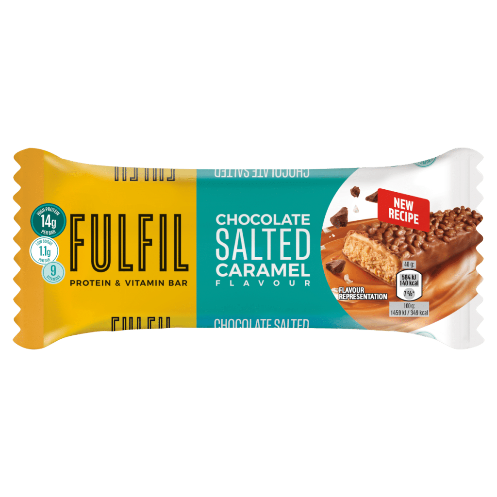 Fulfil Chocolate Salted Caramel Flavour Protein & Vitamin Bar 40g