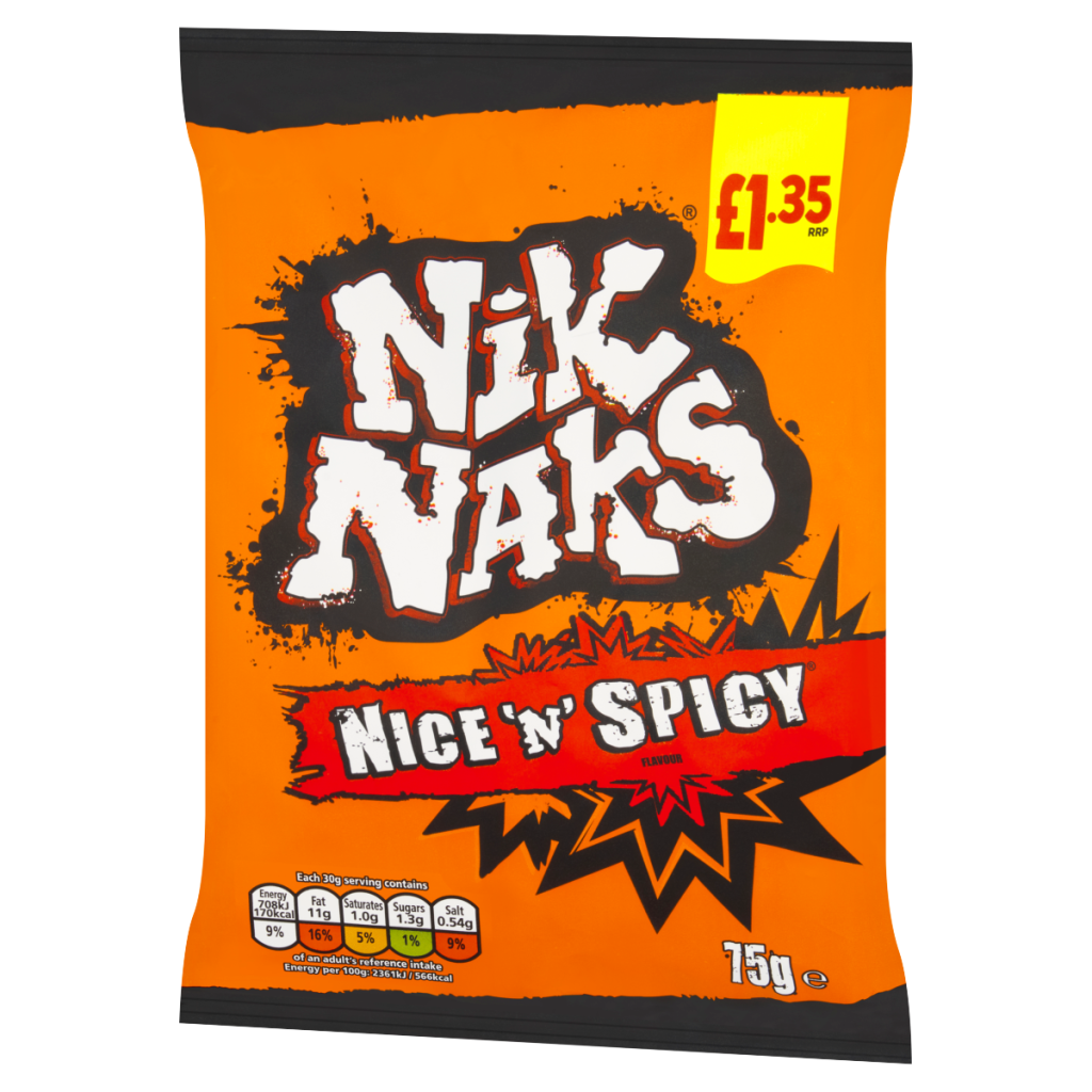 Nik Naks Nice ‘N’ Spicy Flavour 75g