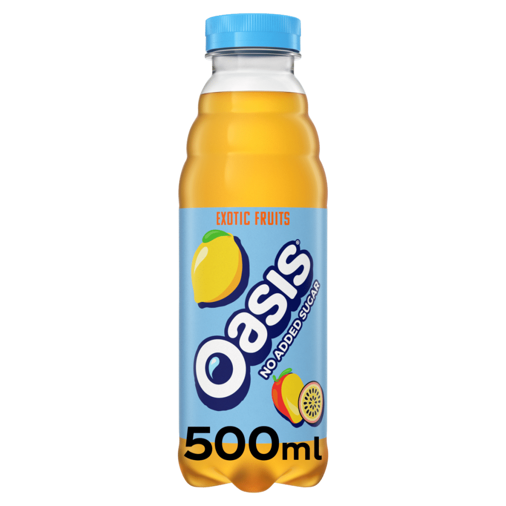 Oasis Exotic Fruits No Added Sugar 500ml Bottle