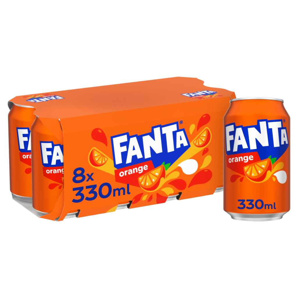 Fanta Orange 8 x 330ml Cans