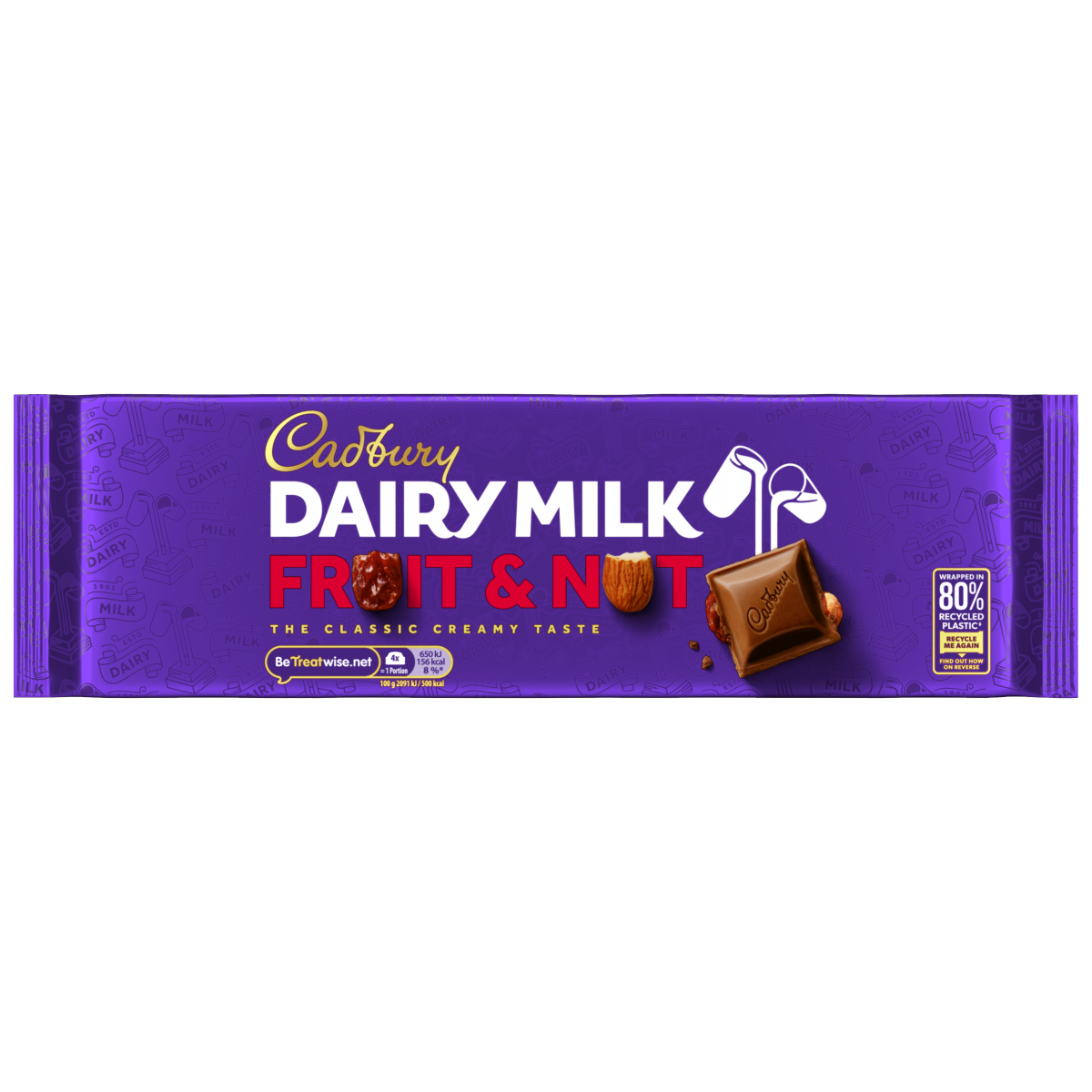 Cadbury Dairy Milk Fruit and Nut Chocolate Bar 280 g