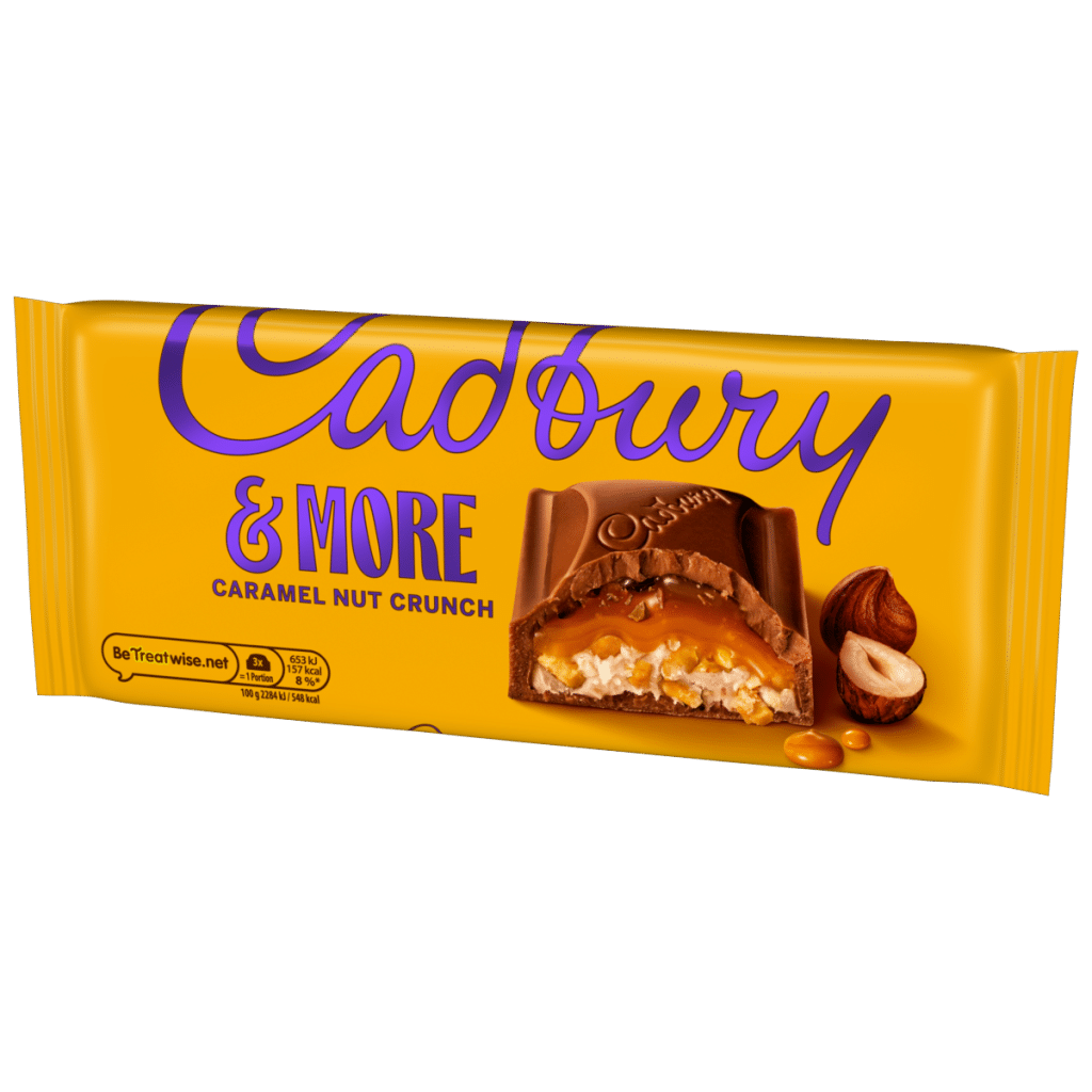 Cadbury &More Caramel Nut Crunch Chocolate Bar 200 g