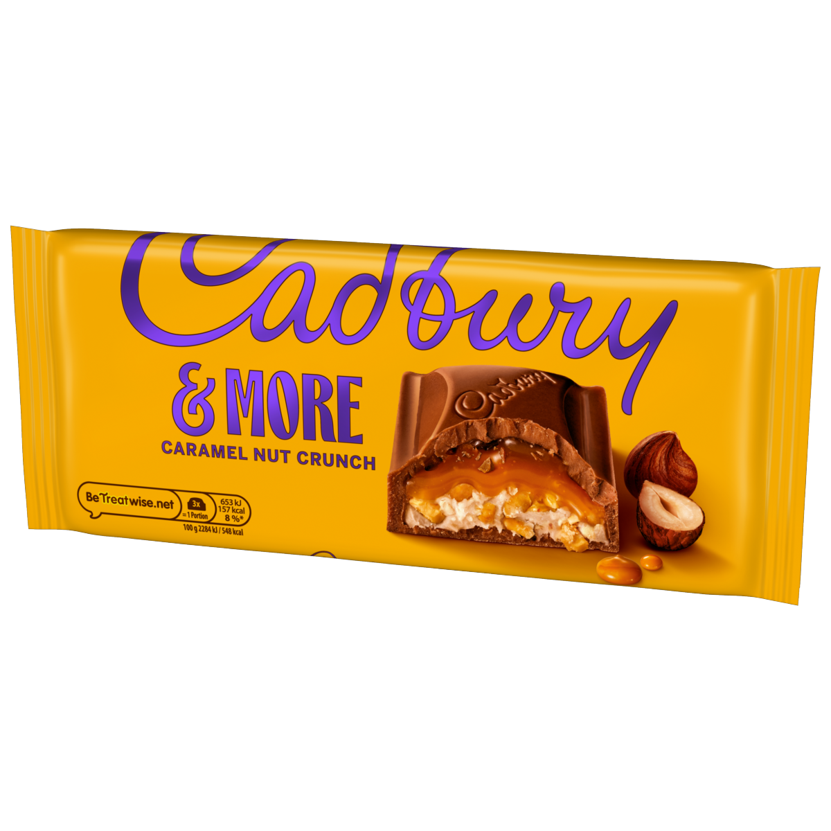 Cadbury &More Caramel Nut Crunch Chocolate Bar 200 g