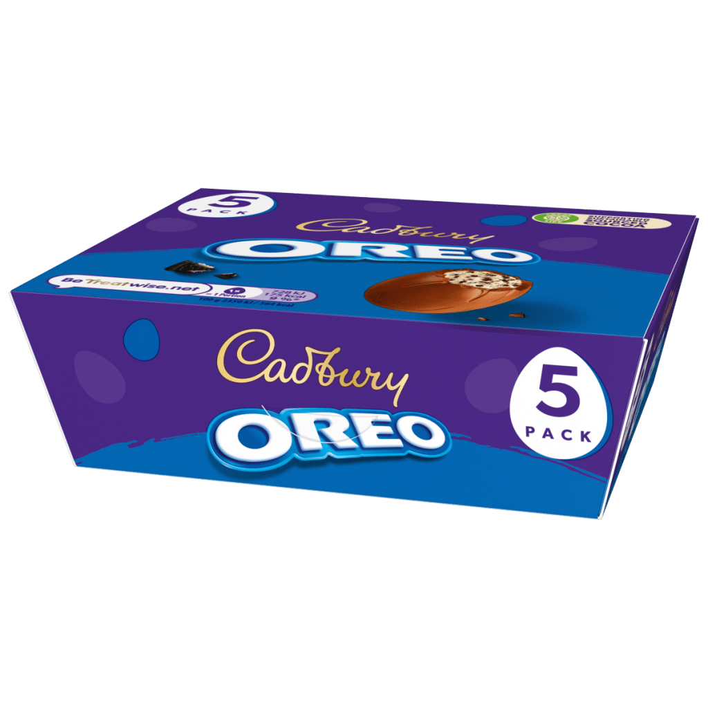 Cadbury Chocolate Oreo Eggs 5 Pack 155g (5 x 31g)