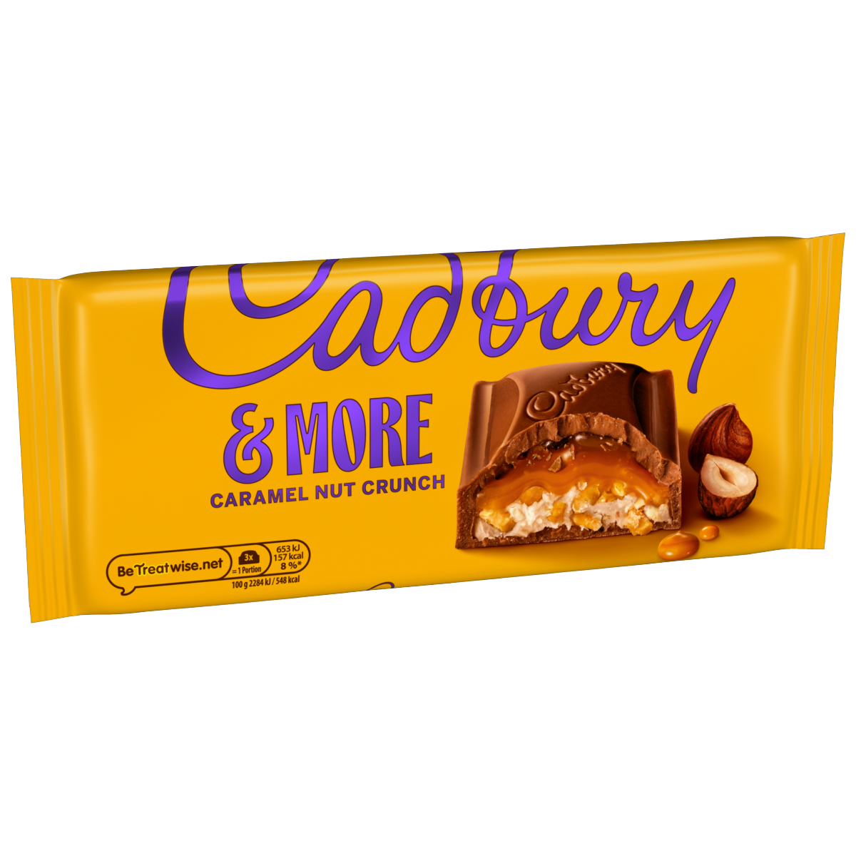 Cadbury &More Caramel Nut Crunch Chocolate Bar 200 g