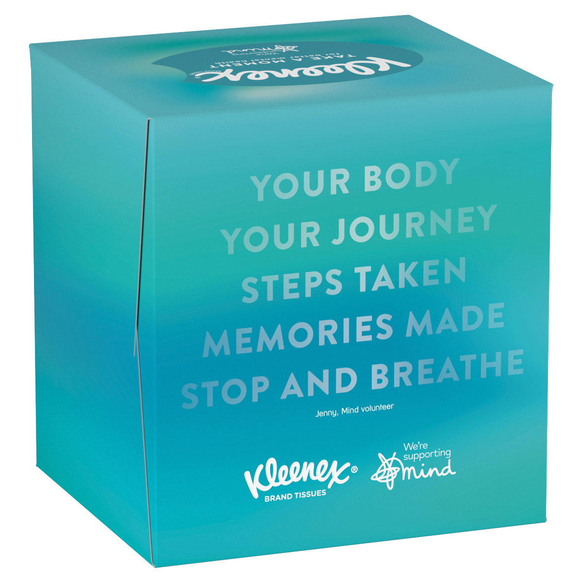 Kleenex Supporting Mind – Single Cube Tissue Box