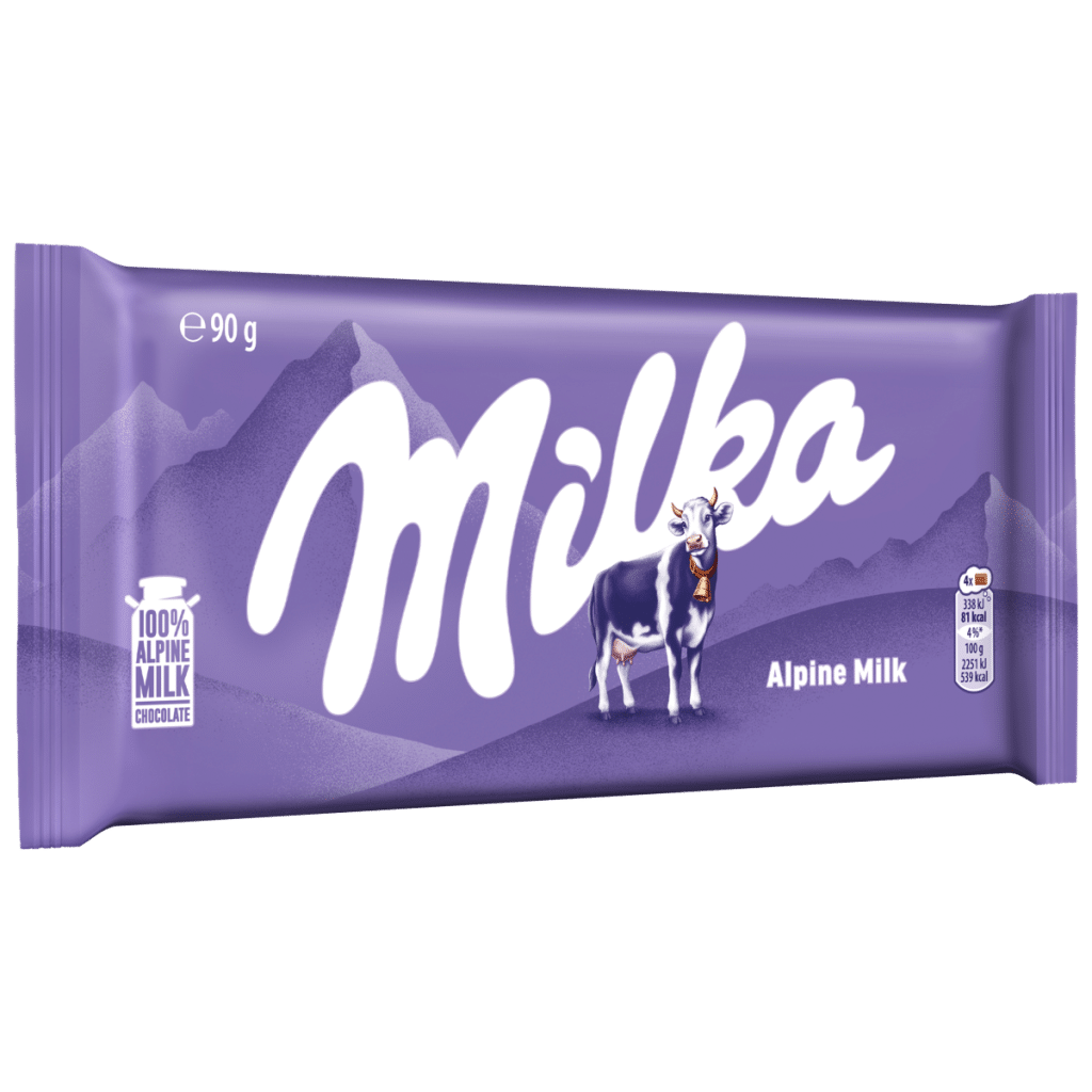 Milka Alpine Milk Chocolate Bar 90g