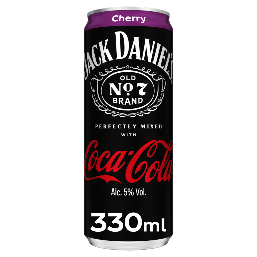 Jack Daniel’s & Coca-Cola Cherry 330ml Pre-Mixed Can