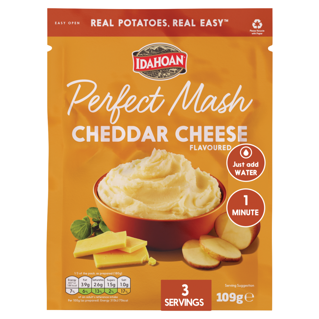 Idahoan Perfect Mash Cheddar Cheese Flavoured 109g