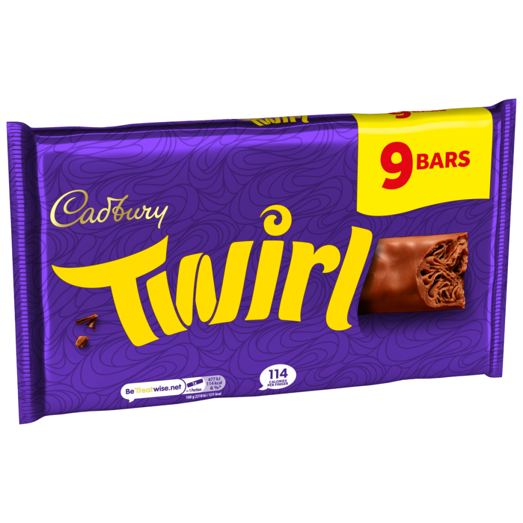 Cadbury Twirl Milk Chocolate 9 Pack Multipack 193.5 g