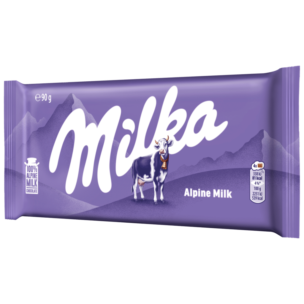 Milka Alpine Milk Chocolate Bar 90g