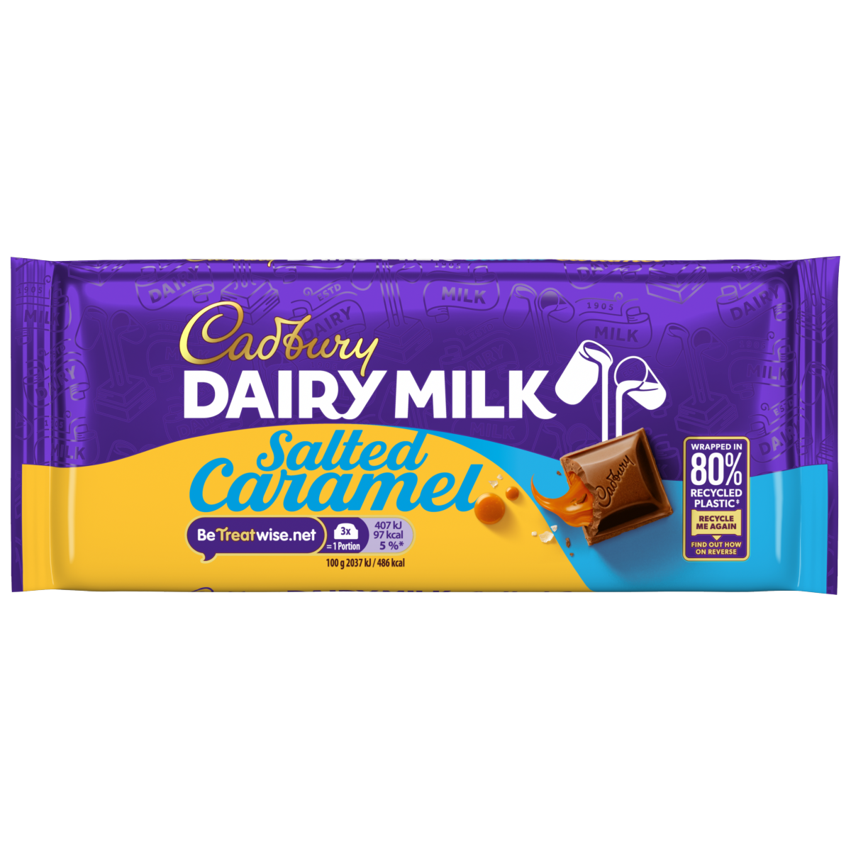 Cadbury Dairy Milk Salted Caramel Chocolate Bar 120 g