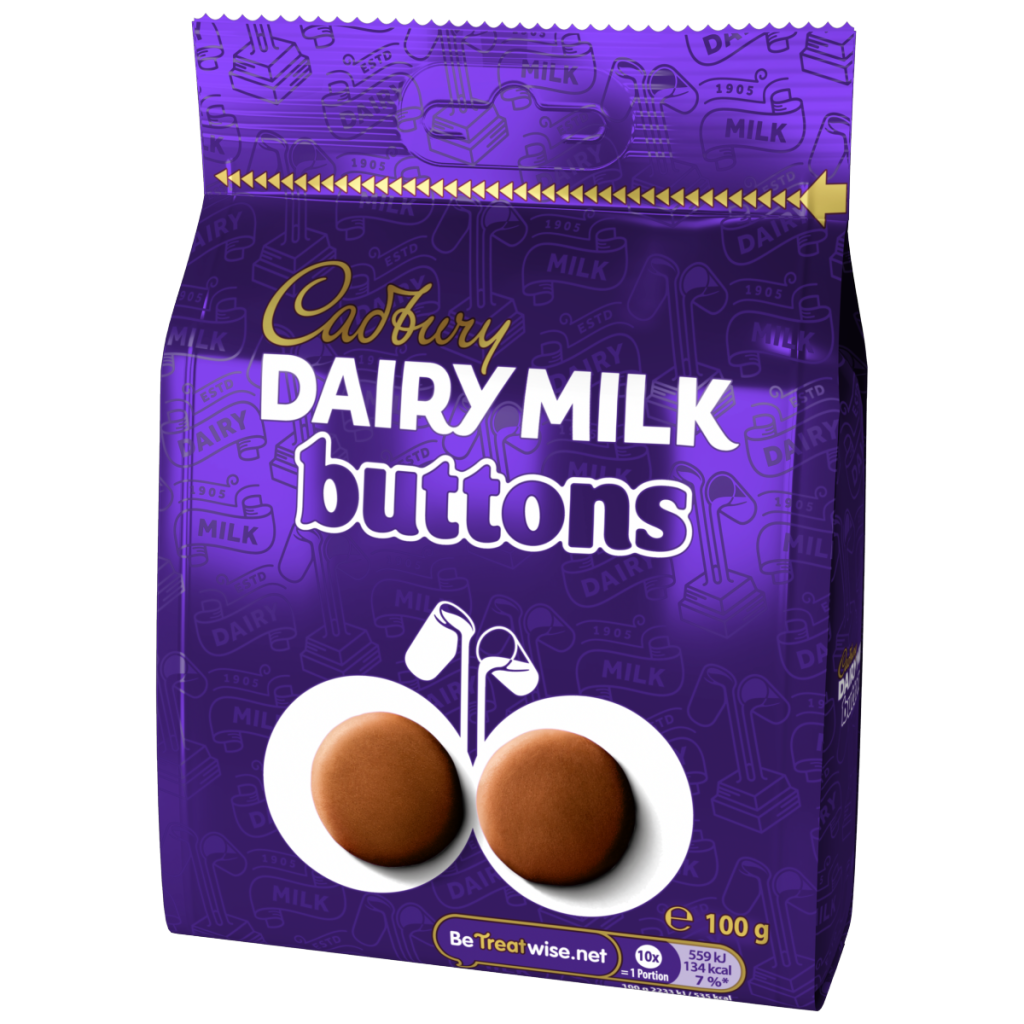 Cadbury Dairy Milk Chocolate Buttons Bag 100 g