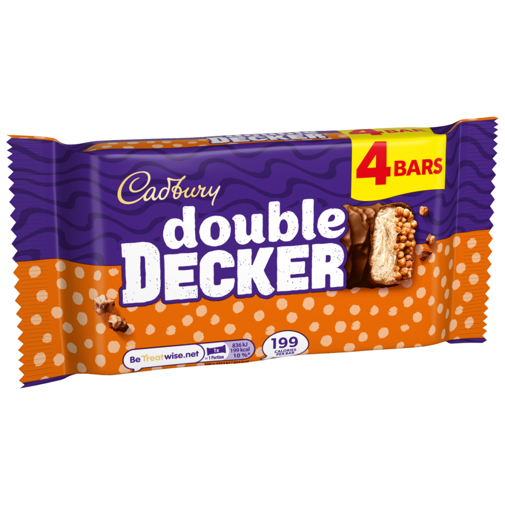 Cadbury Double Decker Chocolate Bar 4 Pack Multipack (4×44.6g) 174.8 g