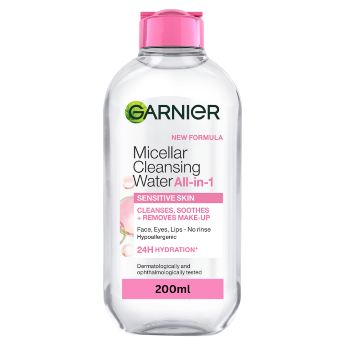 Garnier Micellar Water, Gentle face cleanser & Makeup Remover for Sensitive Skin, 200ml