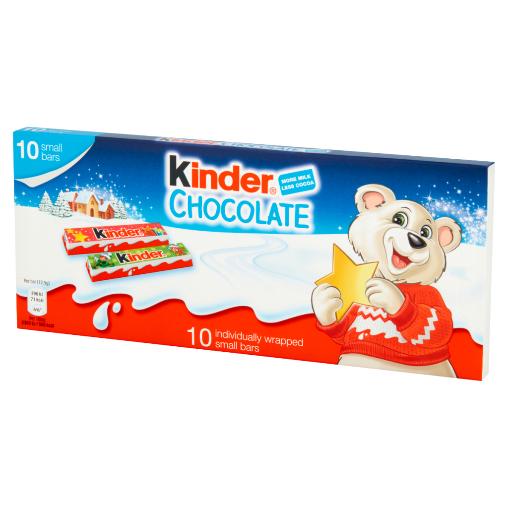 Kinder Chocolate 10 Wrapped Small Bars 125g
