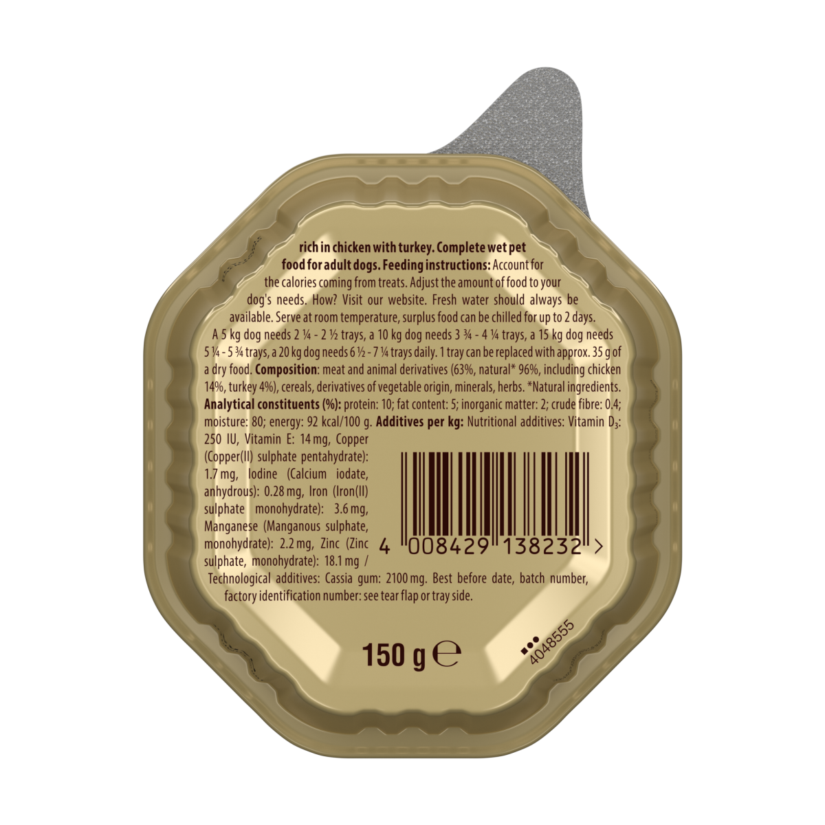 Cesar Classic Terrine Wet Dog Food tray Chicken & Turkey in Loaf 150g