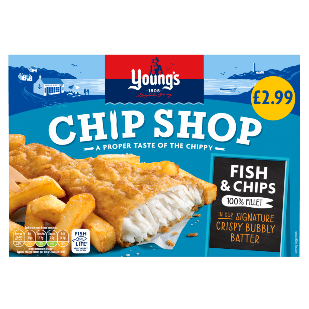Young’s Chip Shop Fish & Chips 100% Fillet 300g